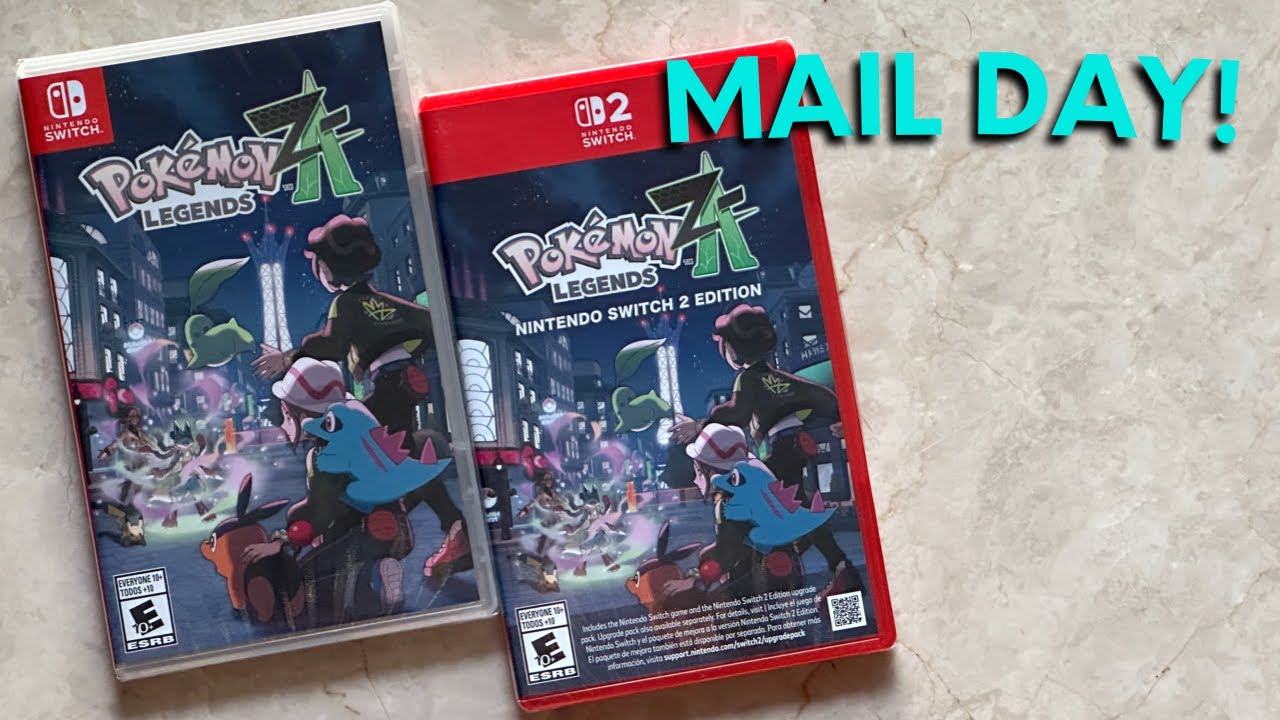 Pokemon Legends Z-A + Nintendo Switch 2 Edition Mail Day! - YouTube