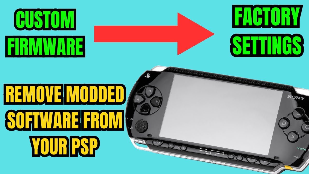PSP возвращается к стандартной прошивке и удаляет пользовательскую прошивку (работает на любой мо...