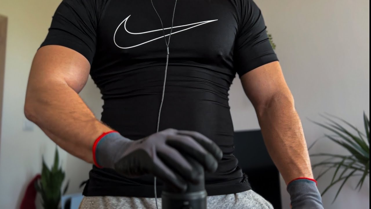 Male Hand Sounds ASMR (mic pumping and scratching)