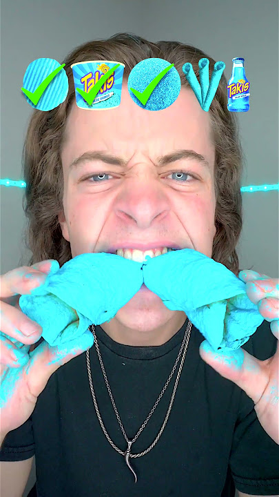 Giant Blue Takis ASMR!? 🥵