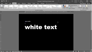 How to Turn Microsoft Word Black Background White Text - Change background color of page in a Word screenshot 3