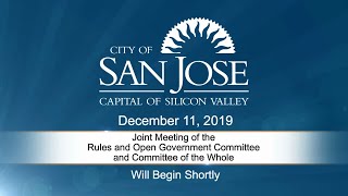 DEC 11, 2019 | Rules and Open Government/Committee of the Whole