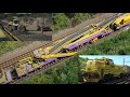 Hrochostroj/Subterra - Těžba kolejového lože a vykládka na deponii