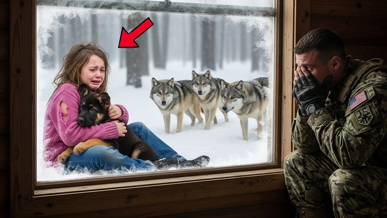 A Little Girl and Her Puppy Begs Navy SEAL for Shelter – When He Opens the Door, A Miracle Happens!