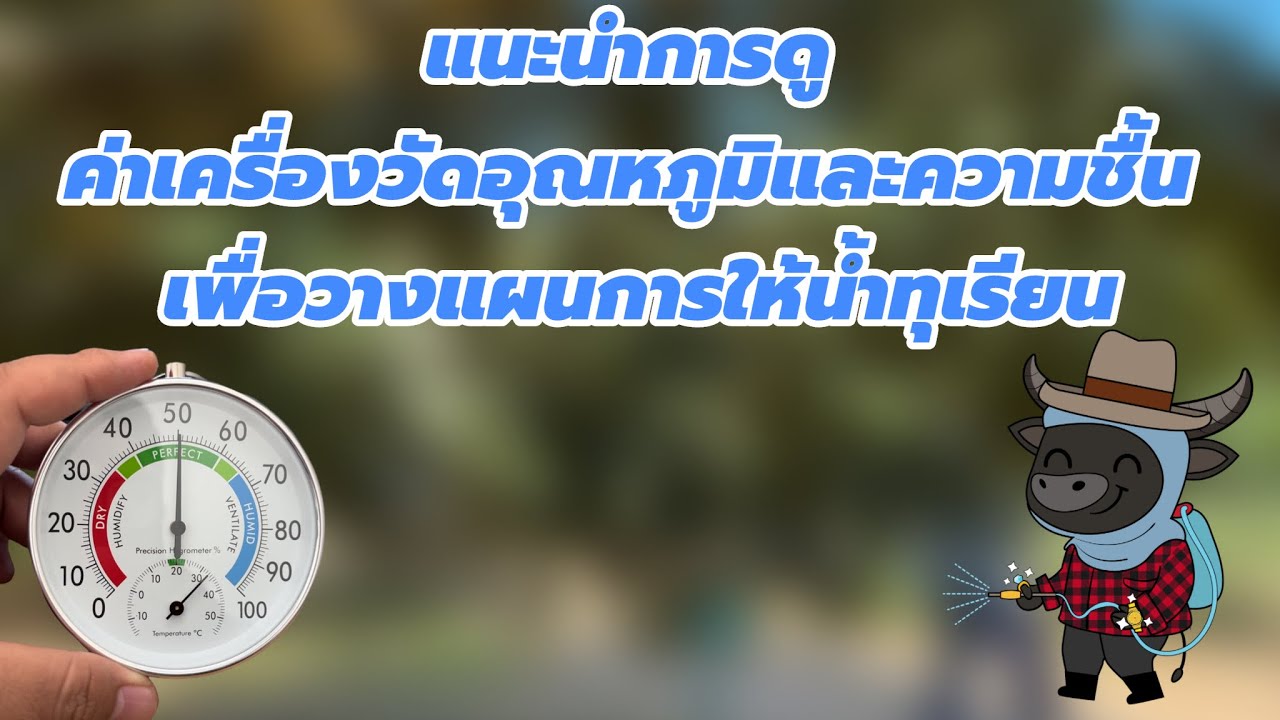 แนะนำการดูเครื่องวัดอุณหภูมิและความชื้นแบบง่ายๆ