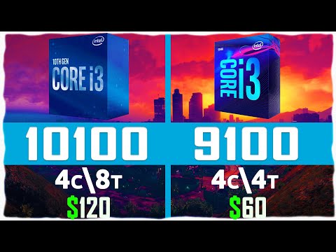 Core i3 10100 vs Core i3 9100 — Gameplay, Test in 5 Games