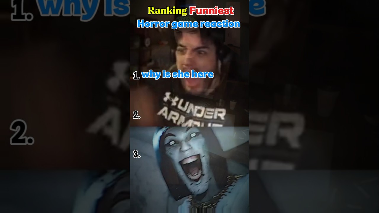 Ranking Funniest horror game reaction part1 #horrorgaming #funnymoments #fyppp