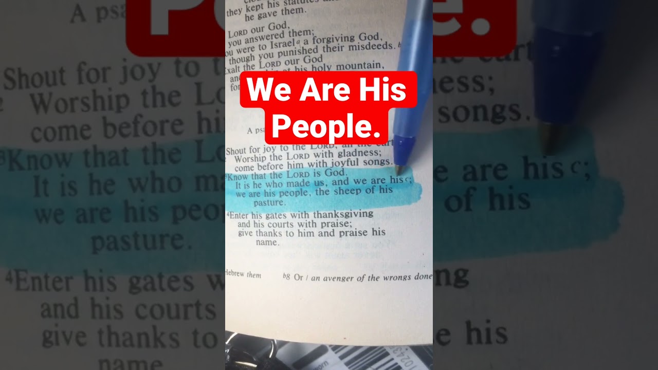 We Are His People. ✊🏾 Psalm 100:3 