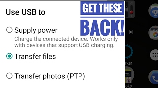 usb options not showing on android when connected to pc - how to fix