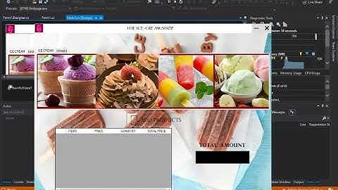 Ice Cream Management System  C#