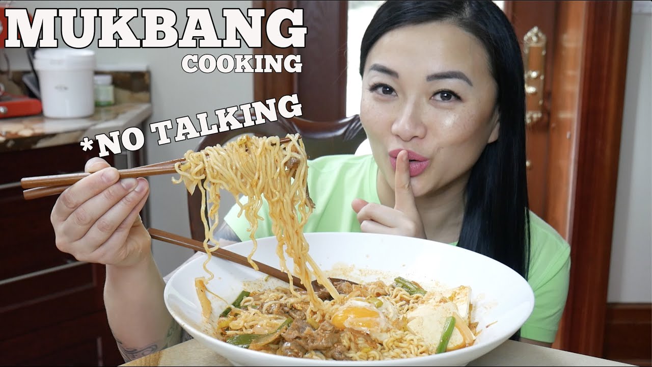 SHABU BEEF SPICY NOODLES *COOKING *MUKBANG *NO TALKING | SASVlogs (LETS EAT)
