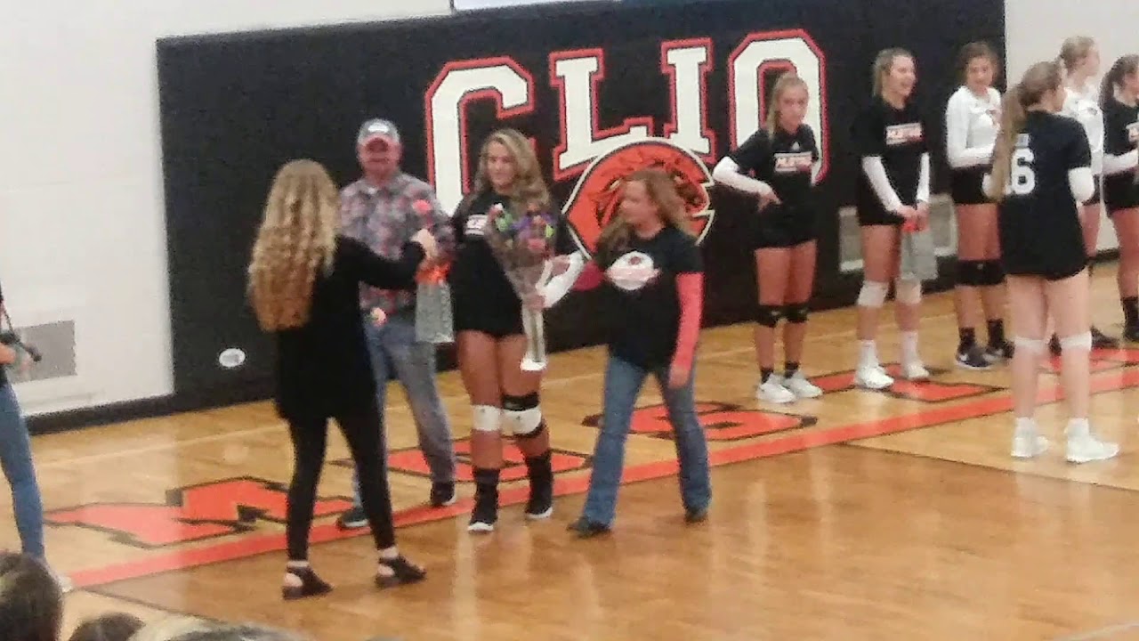 Senior night Clio volleyball YouTube