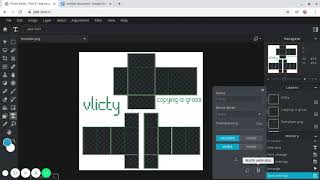 how to make a custom template using pixlr e (roblox!)