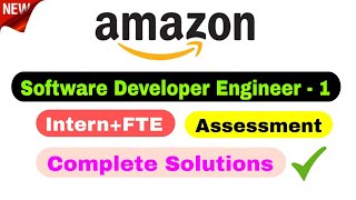 Amazon Software Developer Engineer-1 Online Test Full Explanation| Amazon SDE Intern assessment 2025 screenshot 5