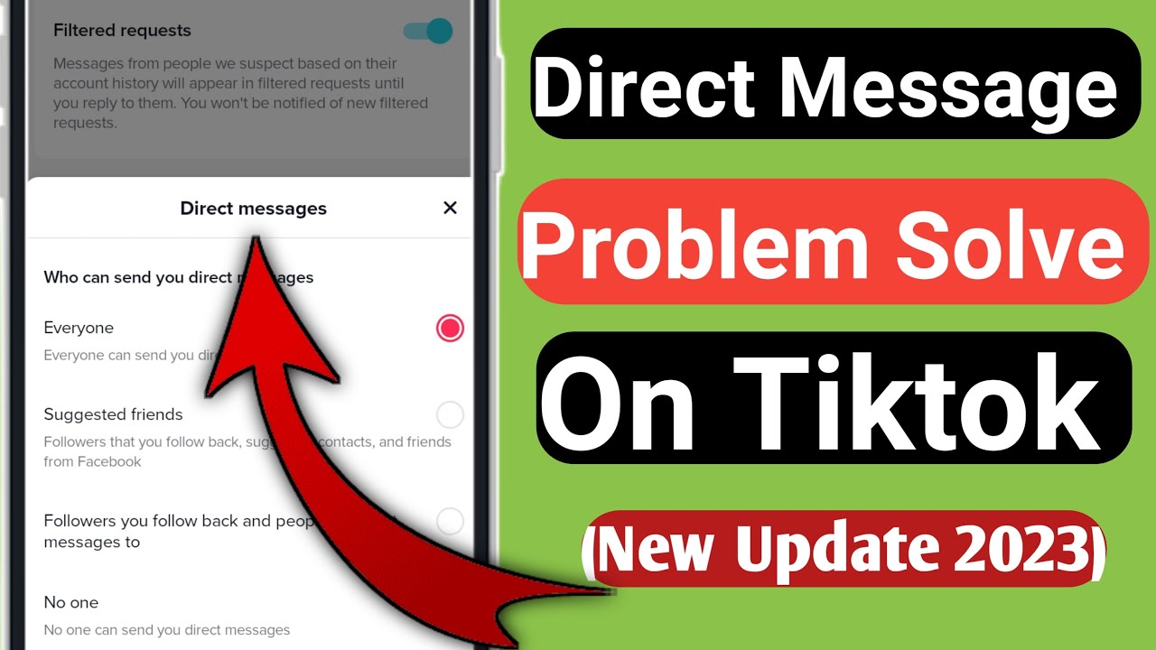 How To Solve Direct Message problem On Tiktok 2023 - YouTube