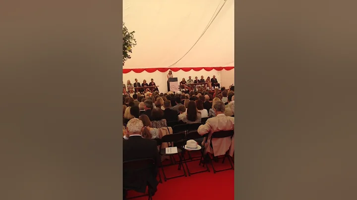 Queen Margaret's Head Girl, Julia Tyndall, at Spee...