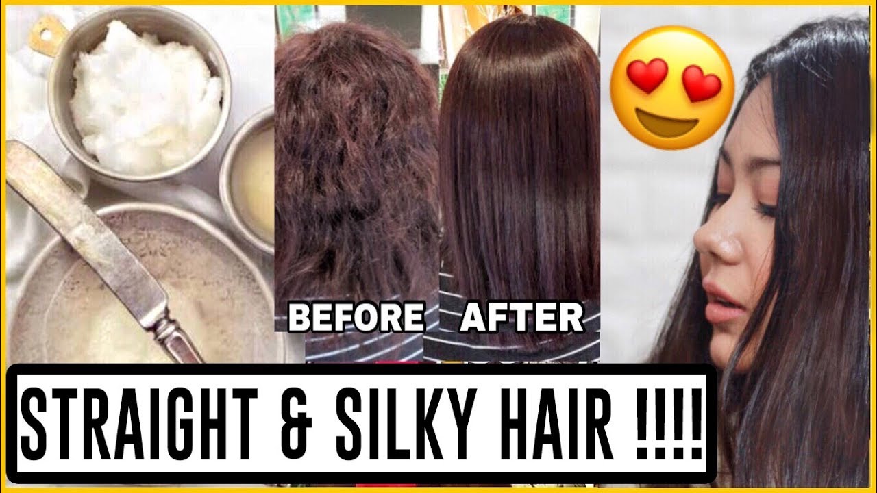 Is This The Best Hair Mask To Straighten Hair Naturally In One Day   YouTube