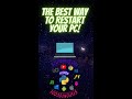 The Best way to restart your PC | StepOnToCode #shorts