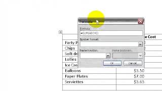 Making Calculations In Table Microsoft Word 2003