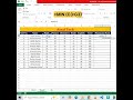Excel Me Minimum Kaise Nikale | Any 5 Subject Data Example