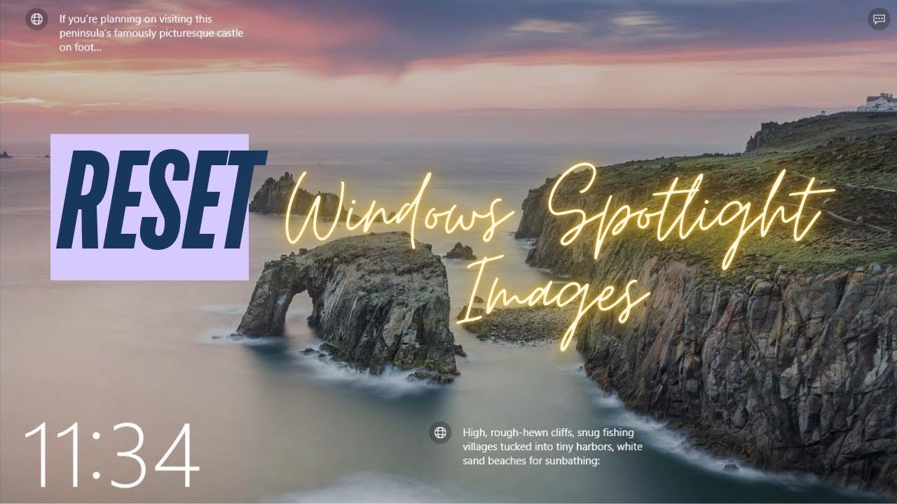 Как сбросить настройки Spotlight в Windows 11 | Как исправить черный экран блокировки и неработаю...