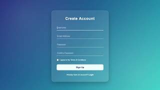 How To Create Registration Form With HTML & CSS
