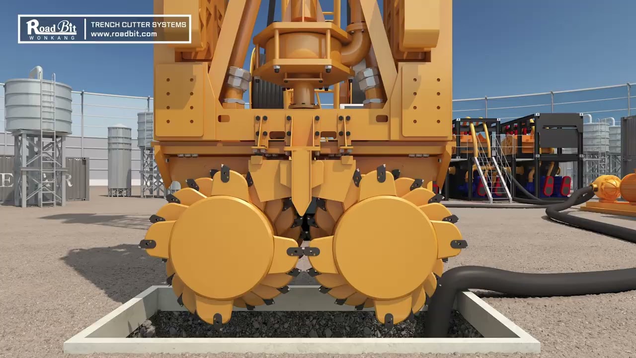 Trench Cutter Diaphragmwall Equipment main part promotion movie
