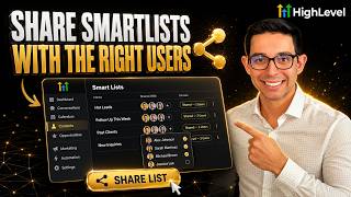 Share Smart Lists with Specific Users | Go HighLevel Tutorial