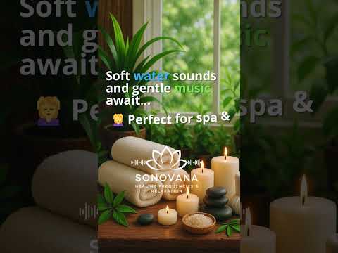 Relax in 30 Minutes: Spa Sounds + Gentle Water Flow 🌿 #relaxation #relax #thetawaves #spa #spamusic