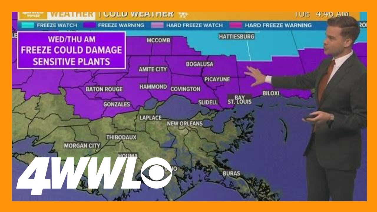 New Orleans Weather: Colder air is here, freeze warning for Northshore ...