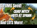 Best Minecraft Seeds: Quad Witch Hut AT SPAWN Plus AMAZING Biomes and Spawners  PLUS More  (2020)