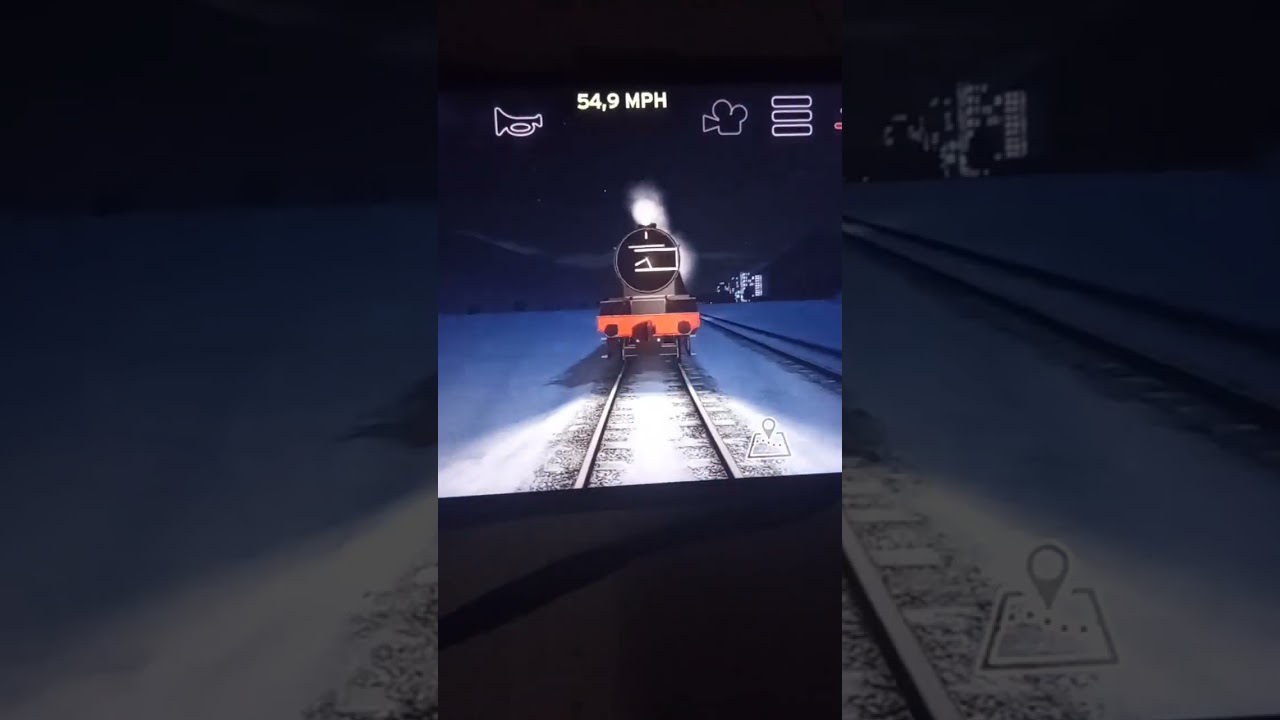 Gordon pulls The Flying Kipper Crash in train and rail yard simulator version!