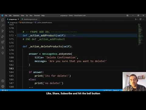 🔥 Python TkInter My Products Stock Manager [Preview #4] 🔥#AllTech_TkInter #PyTech_TkInter