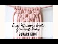 Macrame Step By Step Square Knot Essential Tutorial For DIY Projects