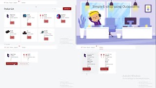 Information E shop using Outsystems reactive app for beginners part-2 News