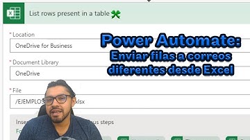 🆘 Power Automate y Excel🎀: Enviar filas filtradas a diferentes correos