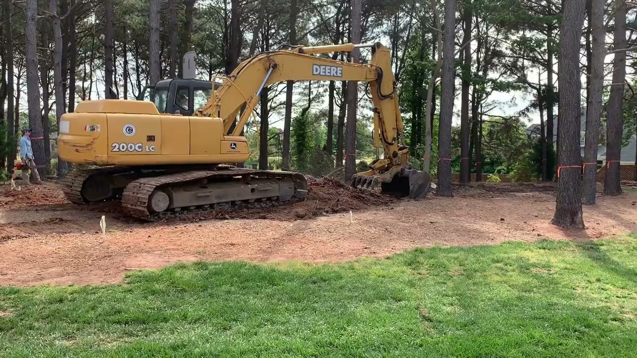 Raleigh Custom Pool and Spa Excavation | Initial Site Clearing