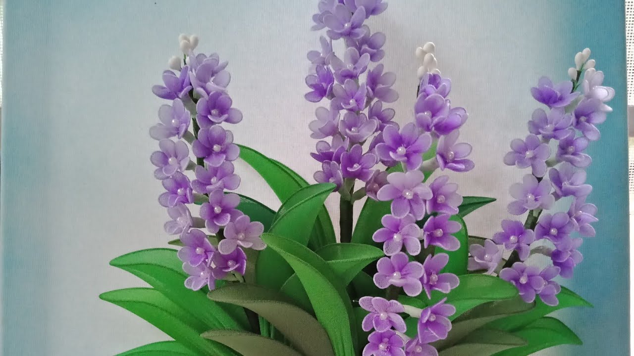 EP 196: orchid (ดอกกล้วยไม้) Hot to make nylon flower by ployandpoom