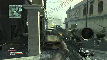 MW3 Quick Scope with an MSR - Bakaara - XBOX - Sweet!  One Shot Kill!