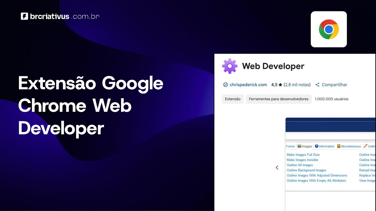 Extensão Google Chrome Web Developer - YouTube