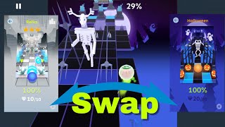 Rolling Sky Level 20 Relics • Swap Theme & Background with Level 11 Halloween