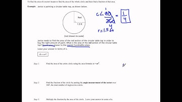 G-C.5 - Area of a Sector of a Circle