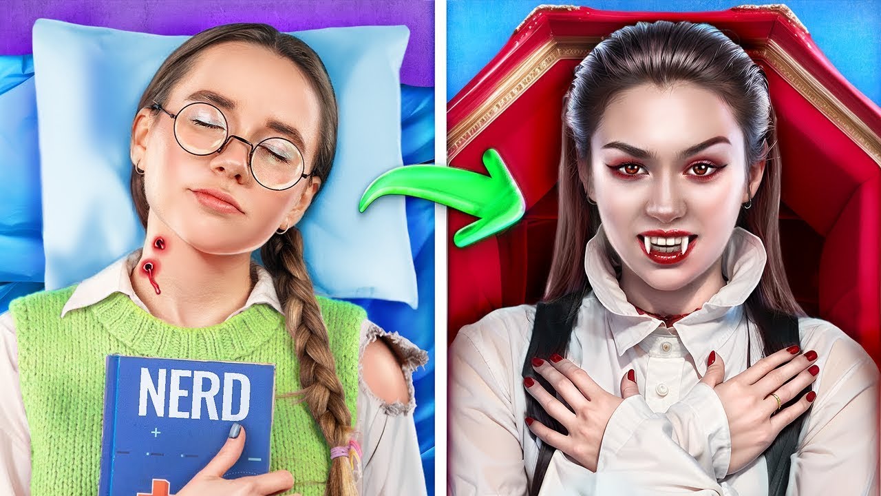 Hoe Word Je een Vampier! Van Nerd tot Populair Vampiermeisje | Ik Heb