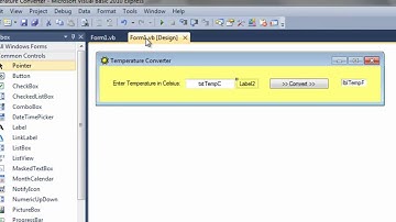 My VB.NET Temperature Converter Quiz Solution