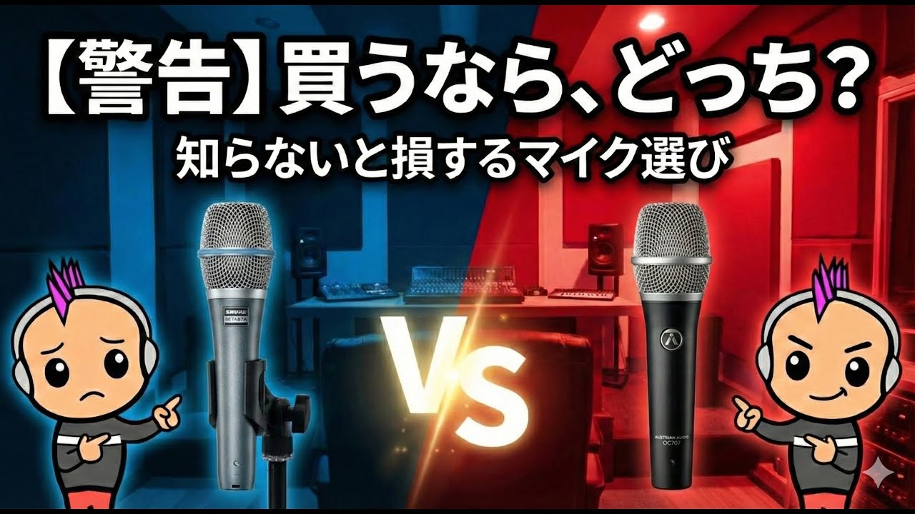 【音質比較】BETA87A vs OC707！ポッドキャスト向きはどっち？