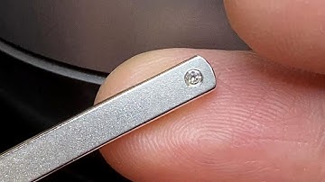 Flush Setting Diamond on A Flat Surface