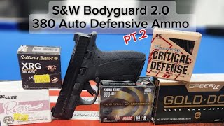 380 Auto Defensive Ammo for the S&W Bodyguard 2.0