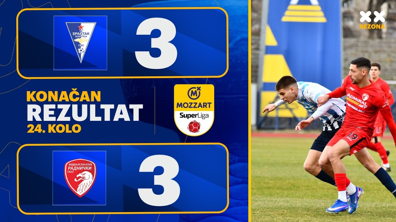 MBSLS 2025/26 - 24.Kolo: SPARTAK ŽK – RADNIČKI 1923 3:3 (2:1)