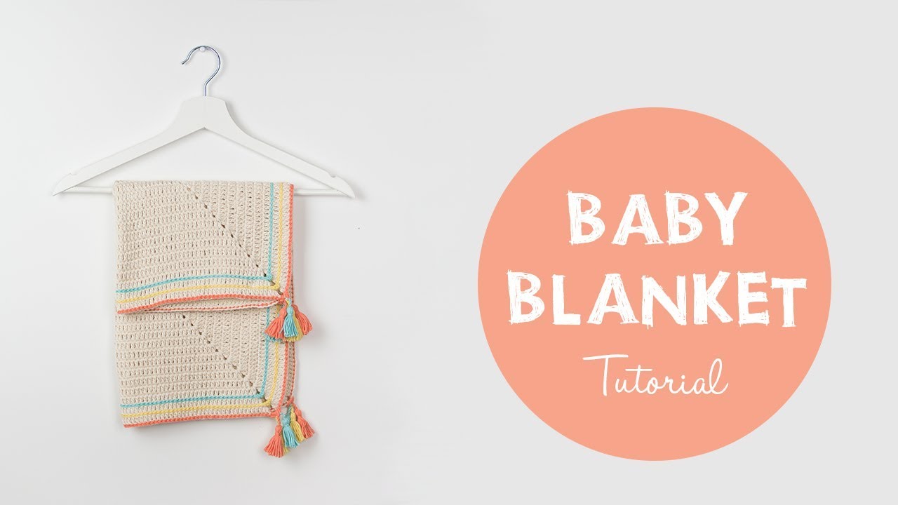 How To Crochet A Baby Blanket - Step by Step Tutorial for Beginners ...