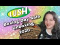 LUSH Annual Boxing Day Sale Haul 2020 | Holiday and Discontinued Products | YEARLY LUSHMAS UNBOXING